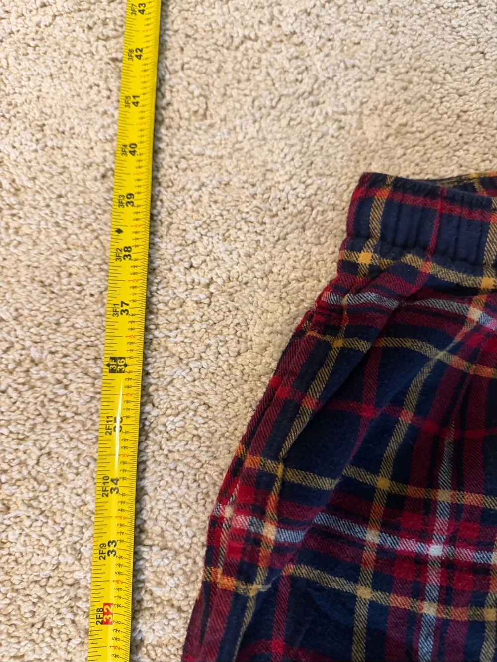 Polo by Ralph Lauren Men’s Medium Plaid Lounge Pants - Navy/Red/Yellow